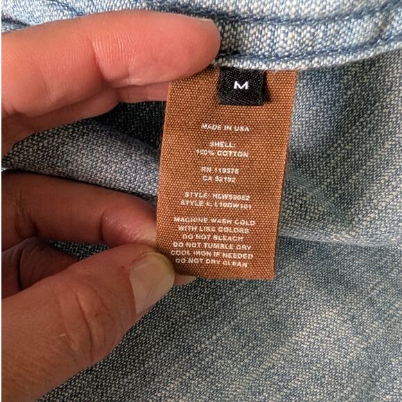 Helmut Lang Oversized Pieced Patchwork Denim Jacket in Blue, size M - Picture 5 of 7